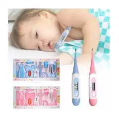 BABY ON - Kit aseo bebe de 13 piezas con termometro para bañera