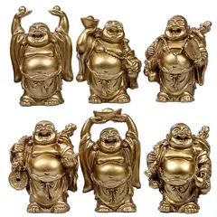 DAYOSHOP - Buda Sonriente 6 Unidades Feng Shui