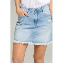 RAGGED - Falda maine azul