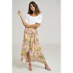 RAGGED - Falda antonieta rosa