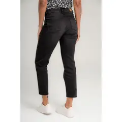 RAGGED - Jean mom negro