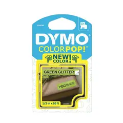 DYMO - Cinta D1 ColorPop 12mm texto negro fondo verde