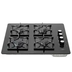 HACEB - Estufa de empotrar Tandoori Cristal 66X54 cm gas natural