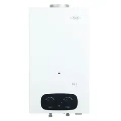 HACEB - Calentador de agua de paso a gas natural tiro natural Bambú 10 litros blanco