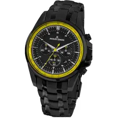 JACQUES LEMANS - Reloj hombre negro JL con 5 Complementos Premium