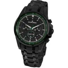 JACQUES LEMANS - Reloj hombre negro JL con 5 Complementos Premium