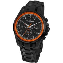 JACQUES LEMANS - Reloj hombre negro JL con 5 Complementos Premium