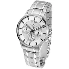 JACQUES LEMANS - Reloj hombre plateado JL con 5 Complementos Premium