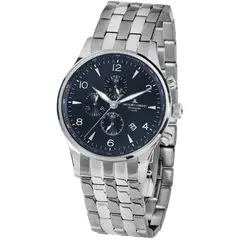 JACQUES LEMANS - Reloj hombre plateado JL con 5 Complementos Premium