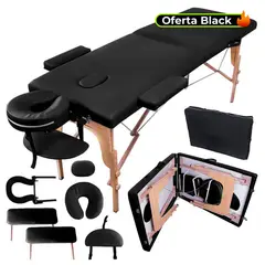 STAY ELIT - Camilla Reclinable Plegable para Masajes Portátil Color Negro