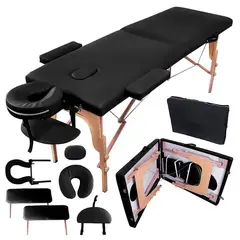 STAY ELIT - Camilla Reclinable Plegable para Masajes Portátil Color Negro