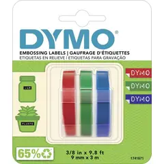 DYMO - Cinta en relieve Organizer Xpress 9mm azul verde rojo