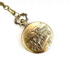 DAYOSHOP - Reloj Bolsillo Carruaje Mas Estuche Mas Bateria