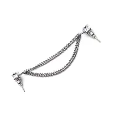 DAYOSHOP - Solitario Topo Arete Acero Estuche_.