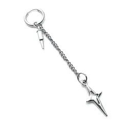 DAYOSHOP - Solitario Candonga Arete Estrella Y Bala Acero_.