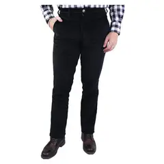 LEC LEE - Pantalón en Pana para Hombre - Negro.-