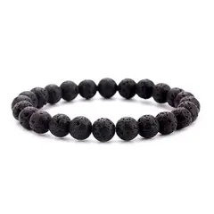 DAYOSHOP - Pulsera Piedra Volcánica Unisex Estuche