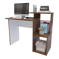 MADERKIT - Escritorio Con Estante Color Gales P00343