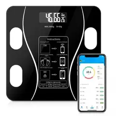 ONE PIXEL - Bascula Inteligente Bluetooth Vidrio Templado App