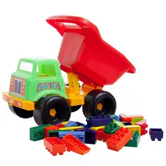 CREAPLAST - American truck con Bloques - Multicolor