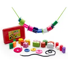 CREAPLAST - Ensartables Caja x36 - Multicolor