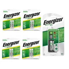 ENERGIZER - Cargador de Pilas MINI + 8AAA