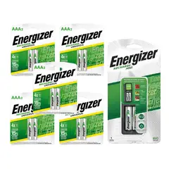 ENERGIZER - Cargador de Pilas MINI + 10AAA