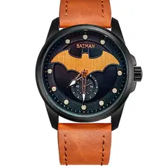 DAYOSHOP - Reloj Batman Caballero Casual Elegante Cuero Estuche