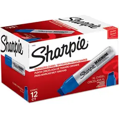 SHARPIE - Marcador permanente Industrial Magnum azul x 12 und