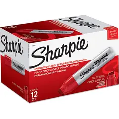 SHARPIE - Marcador permanente Industrial Magnum rojo x 12 und