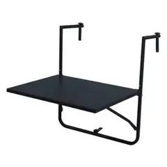 RONDA - Mesa pleg/balcon 60 x 40 cmts negro