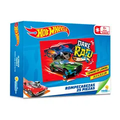 HOT WHEELS - Rompecabezas X 25 Pzas Estandar Ronda