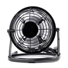 GENERICO - Ventilador USB Portátil Ángulo Ajustable Ligero Y Silencioso - Negro