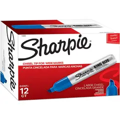 SHARPIE - Marcador permanente Industrial King Size azul 12 und