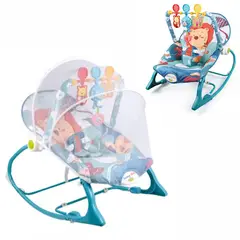 BABY ON - Silla mecedora vibradora y musical para bebe 3 en 1Lion King