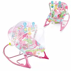 BABY ON - Silla mecedora vibradora y musical para bebe 3 en 1 jirafa