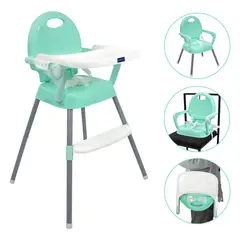 HAPPY BABY - Silla comedor bebe 3en1 CP7000 Verde