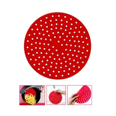 SHENGSHOU - Tapete En Silicona Fondo Para Olla Freidora Air Fryer 20cm