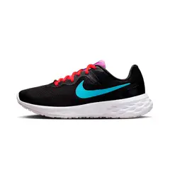 NIKE - Tenis Revolution 6 Mujer-Negro