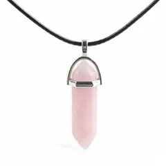 DAYOSHOP - Collar Cuarzo Rosa Mas Estuche