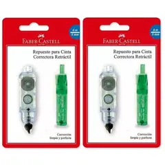 FABER CASTELL - Rpto Cinta Correctora 5mm X 6mt x2 unidades
