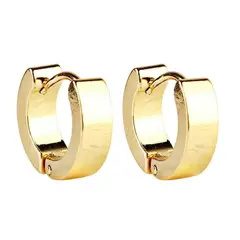 DAYOSHOP - Aretes Candonga Lisa Acero Unisex_.