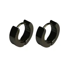 DAYOSHOP - Aretes Candonga Lisa Acero Unisex_.