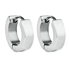 DAYOSHOP - Aretes Candonga Lisa Acero Unisex_.
