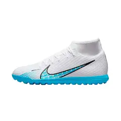 NIKE - Zapatillas Superfly 9 Club Turf-Blanco/Azul