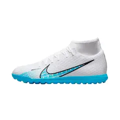NIKE - Zapatillas Superfly 9 Club Turf-Blanco/Azul