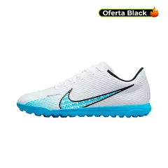 NIKE - Zapatillas Vapor 15 Club Turf-Blanco/Azul