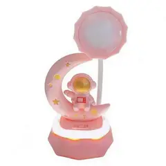 DAYOSHOP - Lampara Luna Astronauta Sentado Luna Estrellas Recargable.