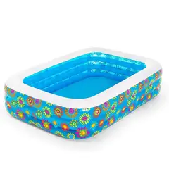 BESTWAY - Alberca Inflable Flores 2.29mx1.52mx56cm - 54120