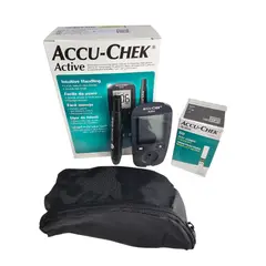 ACCU CHEK - Glucometro active 50 tiras 50 lancetas